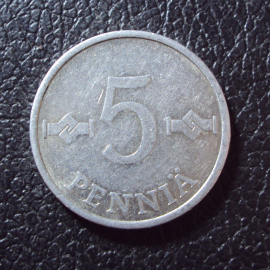 Финляндия 5 пенни 1980 год.