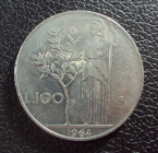 Италия 100 лир 1964 год.