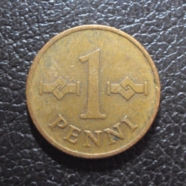 Финляндия 1 пенни 1967 год.