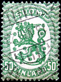 Финляндия 1921 год . Герб , 50 p .