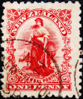 Новая Зеландия 1901 год . Зеландия . Каталог 1,0 €. (2)