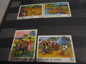 Марки Сказки Гвинея 1968 г 