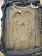 винтажное иконоподобное изображение на коже Спас Спаситель Иисус Христос Господь кожаная икона - вид 4