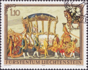 Лихтенштейн 1978 год . Золотая карета принца Йозефа Венцеля . Каталог 3,80 €. (5)