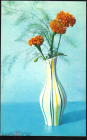 Открытка СССР 1973 г. Бархатцы, цветы, флора. фото В. Кадышева подписана
