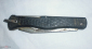 Нож складной СССР с рисунком петух, перья, чешуя, узор - вид 1