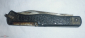 Нож складной СССР с рисунком петух, перья, чешуя, узор - вид 2