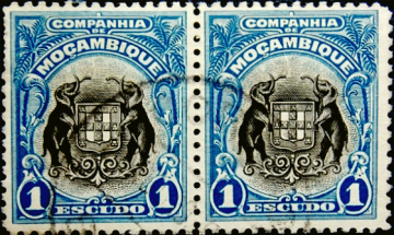 Мозамбик (компания) 1925 год . Герб . Каталог 3,40 £ .