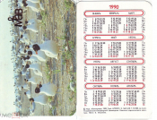 Календарик 1990, Астраханский биосферный заповедник, Черноголовый хохотун, изд. Коммунар