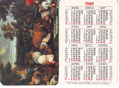 Календарик 1989 Леонардо Боссано, Тула, ТОХМ изд. Коммунар