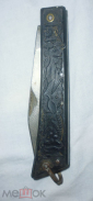 Нож складной СССР с рисунком рыбка, водоросли - вид 1
