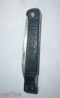 Нож складной СССР с рисунком олень и фазан - вид 1