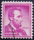 США 1954 год . Авраам Линкольн (1809-1865), 16-й президент США .