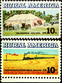 США 1974 год . Из серии "Сельская Америка" . Каталог 0,80 £.
