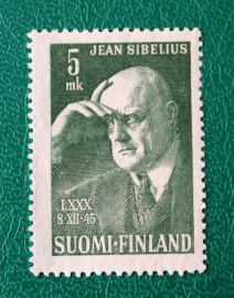 Финляндия 1945 композитор Ян Сибелиус Sc#249 МNН