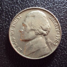 США 5 центов 1964 год.