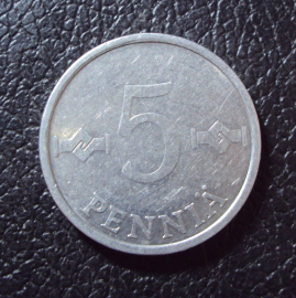 Финляндия 5 пенни 1986 год.