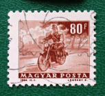 Венгрия 1964 Почтальон на мотоцикле Sc#1514 Used