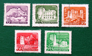 Венгрия 1960 Замки Крепости Sc#1282-1286 Used