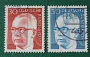 Германия 1971 президент Густав Хайнеман Sc#1031, 1033 Used