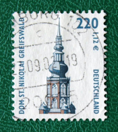 ФРГ 2001 Собор Святого Николая Грайфсвальд Sc# 1850 Used
