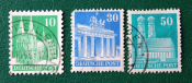 Германия 1948 Достопримечательности Архитектура Sc# 641,649а, 653а Used
