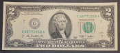 2$ доллара 2009 г. UNC Номер - Год рождения 1958г.