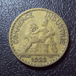 Франция 1 франк 1922 год.