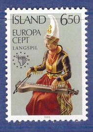 1985г.Исландия.Музыкальный инструмент. EUROPA CEPT
