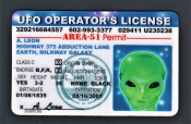 Карта UFO operators license.