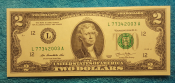 2$ доллара 2013 г. UNC Номер - Год рождения 2003г.
