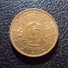Австрия 1 евро цент 2002 год.