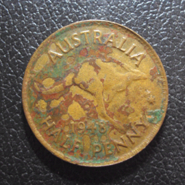 Австралия 1/2 пенни 1948 год.