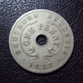 Южная Родезия 1 пенни 1937 год.