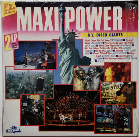 Various "Maxi Power" (Fancy Sandra Elton John) 1986 2Lp  