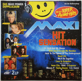 Various "Maxi Hit Sensation" (Blue System Sandra Bad Boys Blue) 1989 2Lp  