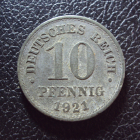 Германия 10 пфеннигов 1921 год.