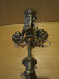 Подсвечник канделябр на четыре свечи бронза позолота до 1917 года.  - вид 9