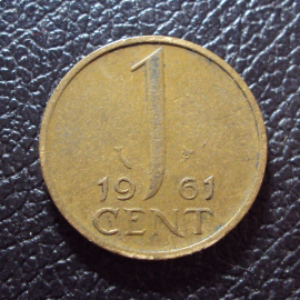 Нидерланды 1 цент 1961 год.