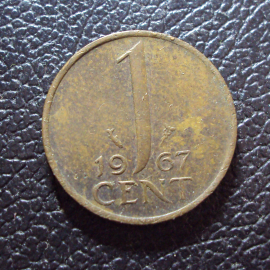 Нидерланды 1 цент 1967 год.