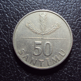 Латвия 50 сантимов 1992 год.
