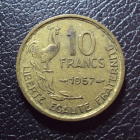 Франция 10 франков 1957 год.