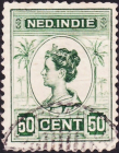  Голландская Ост-Индия 1914 год . Королева Вильгельмина . 50 c . Каталог 2,20 €.