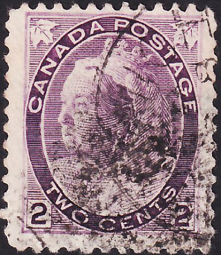 Канада 1898 год . Queen Victoria 2 c . Каталог 2,25 £. (1)