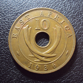 Восточная Африка Британская 10 центов 1936 год.