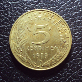 Франция 5 сантим 1979 год.