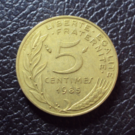 Франция 5 сантим 1985 год.