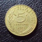 Франция 5 сантим 1992 год.
