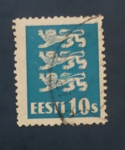 Эстония 1928 Герб Лев Sc# 95 Used
