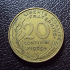 Франция 20 сантим 1969 год.